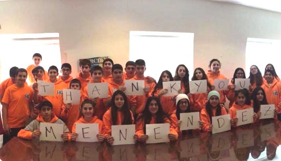 Students of Ferrahian school participate in campaing over Armenian Genocide resolution