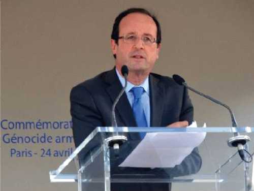François Hollande pays tribute to victims of the Armenian Genocide
