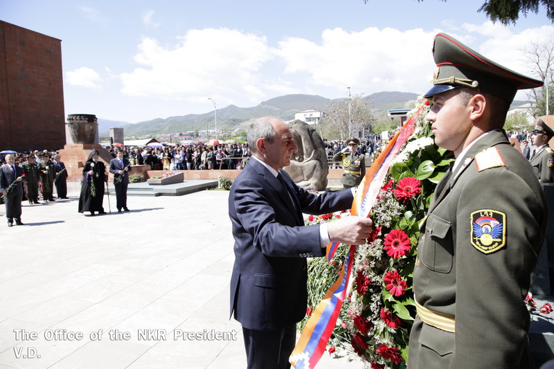 Armenian Genocide victims were commemorated in Stepanakert