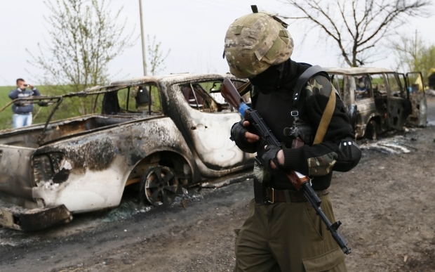 Украинская артиллерия обстреляла Славянск и окрестны населенные пункты