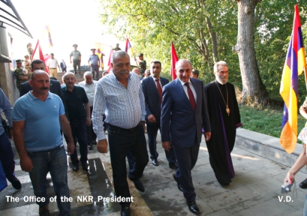Bako Sahakyan participated in the homeland defenders traditional pilgrimage