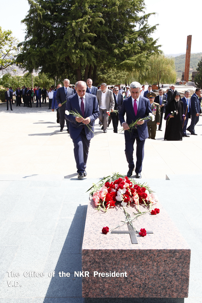 B. Sahakyan and S. Sargsyan participated in events dedicated to the 23rd anniversary of the NK independence