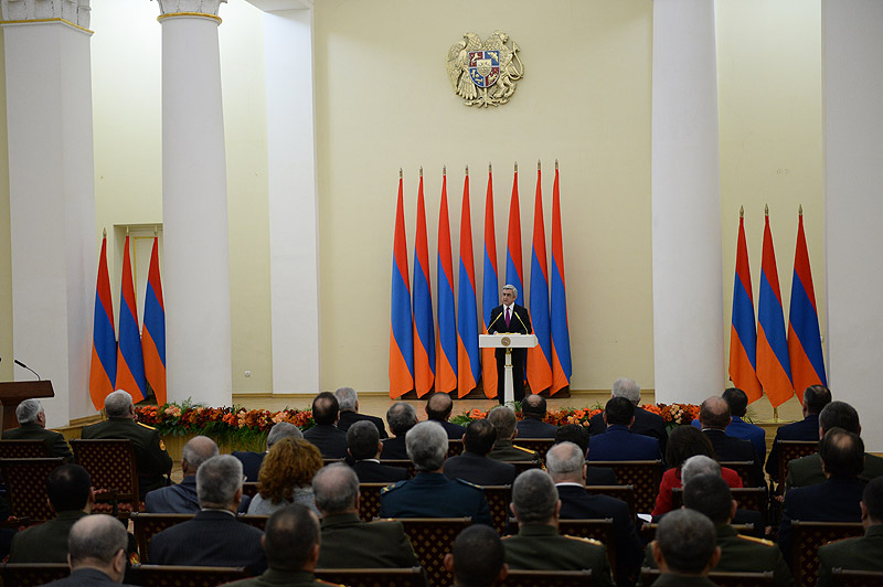 S. Sargsyan: Every day and every night the Armenian army protects our lives