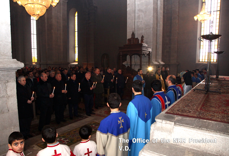 Requiem mass commemorating the Avetisyans family members took place at Shoushi’s Ghazanchetsots Cathedral