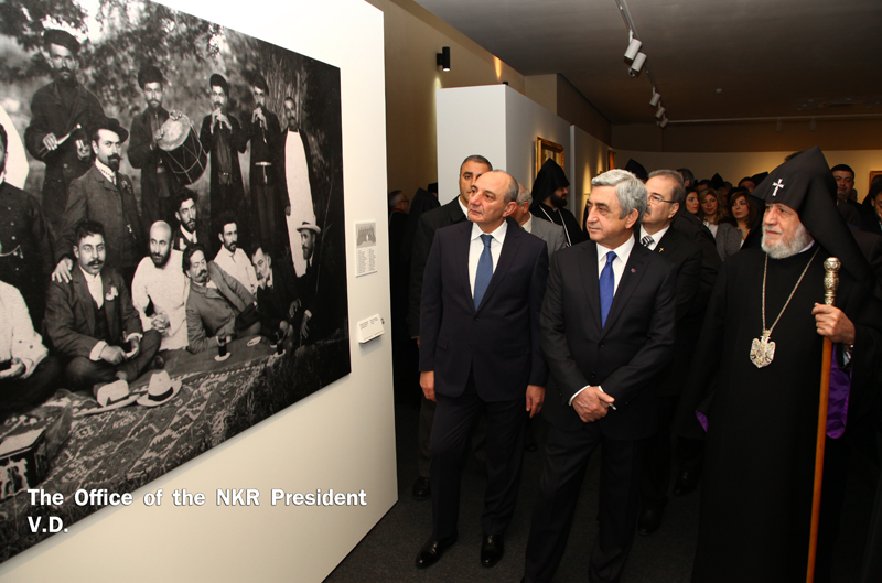 Bako Sahakyan and Serzh Sargsyan visited the State Pantheon after Komitas in Yerevan