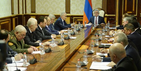 President Serzh Sargsyan convenes National Security Council session