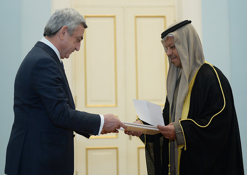 Ambassador of UAE hands credentials to President Sargsyan