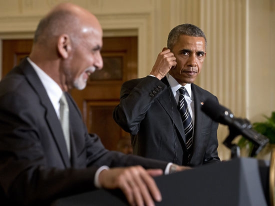 Обама забыл фамилию президента Афганистана на совместной пресс-конференции