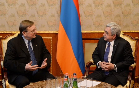 Serzh Sargsyan meets Minister of Justice of Lithuania