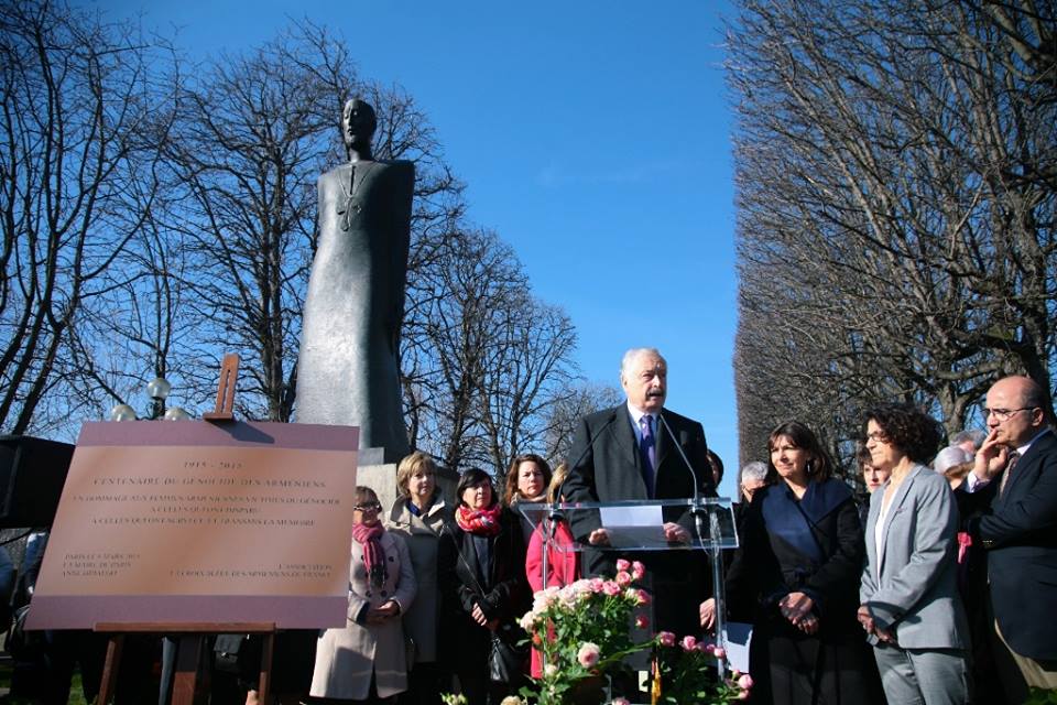 Memorial dedicated to the women victims of Armenian Genocide is opened in Paris