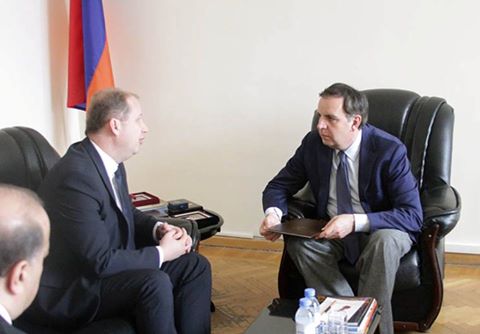 Ambassador of Slovakia handed over copies of his credentials to Deputy Foreign Minister of RA