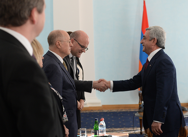 S. Sargsyan received delegation of Francophonie Parliamentary Assembly