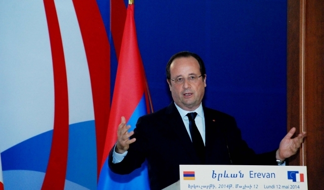 В Ереване Олланд поднял вопрос христиан Ближнего Востока, в том числе, сирийских армян