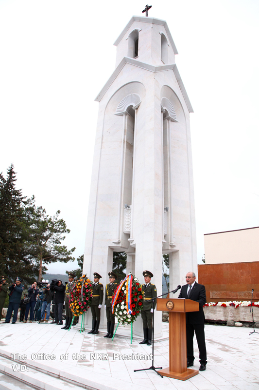 Memorial Belfry devoted to the 100th anniversary of the Armenian Genocide is opened in Stepanakert