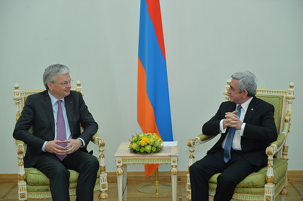 S. Sargsyan meets Belgium’s Foreign Minister