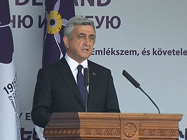 Serzh Sargsyan: Wound is bleeding because there is too much neutrality, silence, and denial around the world