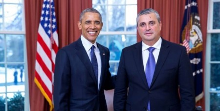 Ambassador Grigor Hovhannesyan presented his letters of credence to Barack Obama