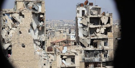 Fighters shell Aleppo and Homs cities after Syrian truce comes into effect