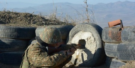 Azerbaijan shells NKR defense positions