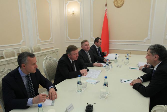 Տիգրան Սարգսյանը Բելառուսի վարչապետի հետ քննարկել է եվրասիական ինտեգրացման հրատապ հարցերը