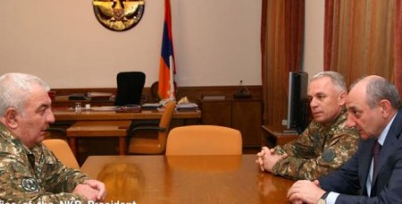 NKR President and Head of General Staff of Armed Forces discussed number of issues related to army building