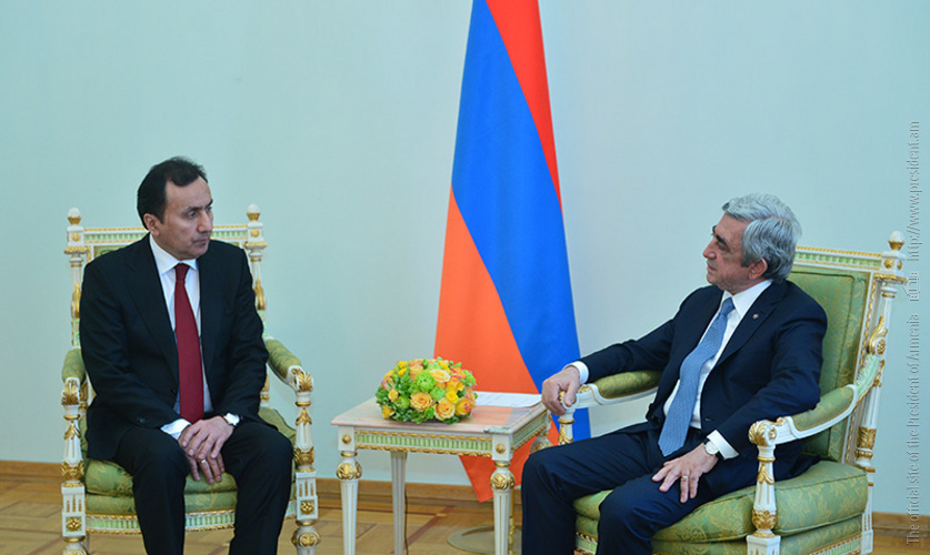 Նախագահին հավատարմագրերն է հանձնել Հայաստանում Տաջիկստանի նորանշանակ դեսպանը