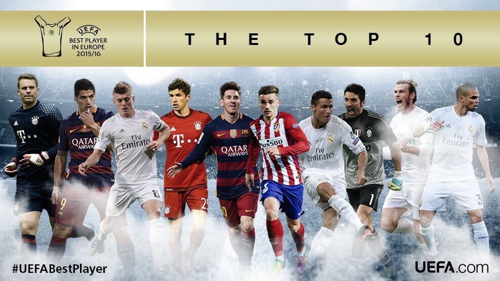 Հրապարակվել է Եվրոպայի լավագույն ֆուտբոլիստի կոչման հավակնորդների ցանկը