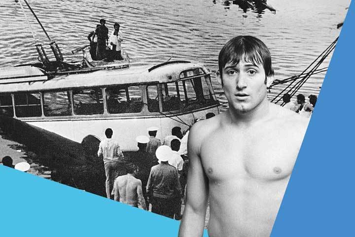 40 лет назад армянский пловец спас 20 человек из упавшего в воду троллейбуса