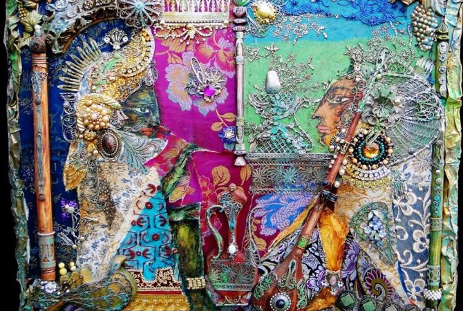 Արվեստասերներին ներկայացվեցին Արմեն Խոջոյանի կոլաժներն ու քանդակները