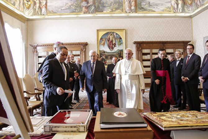 Պաղեստինի նախագահը Վատիկանում հանդիպել է Հռոմի պապի հետ