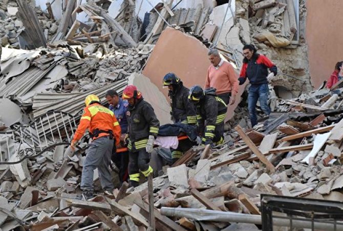 Իտալիայում հայտարարել են երկրաշարժի աղետալի հետեւանքների մասին