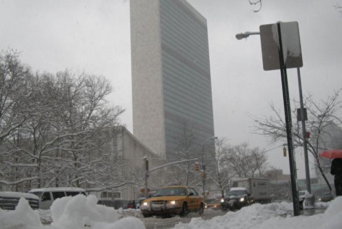 Նյու Յորքում ՄԱԿ-ի կենտրոնակայանը փակվել է ձնաբքի պատճառով
