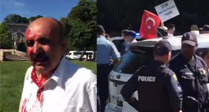 Сторонники Эрдогана избили мирных демонстрантов в Вашингтоне (видео)