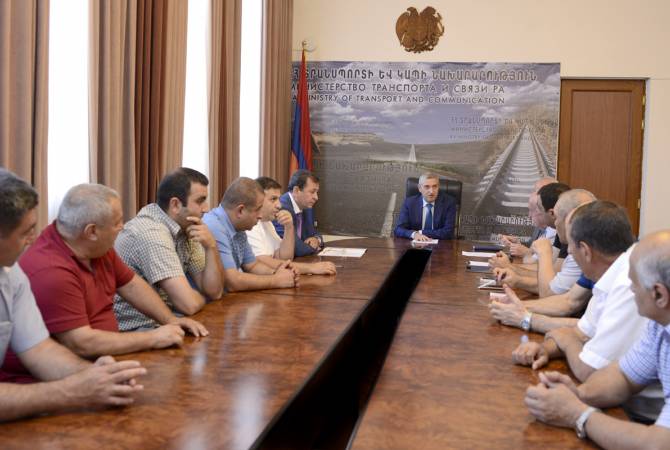Վահան Մարտիրոսյանն ընդունել է հայաստանյան բեռնափոխադրող մի շարք ընկերությունների ներկայացուցիչների