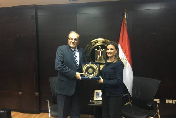 Եգիպտոսում ՀՀ դեսպանը հանդիպել է Միջազգային համագործակցության և ներդրումների նախարարի հետ
