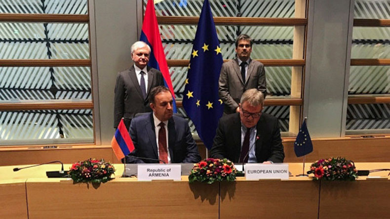 Նախաստորագրվել է Հայաստանի և ԵՄ միջև ընդհանուր ավիացիոն գոտու մասին համաձայնագիրը