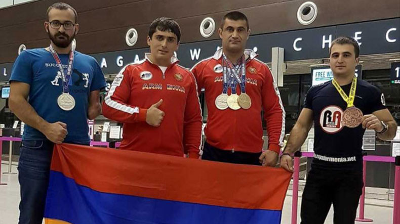 Армянские спортсмены с ограниченными возможностями завоевали ряд медалей на турнире по армрестлингу «Золотой тур»