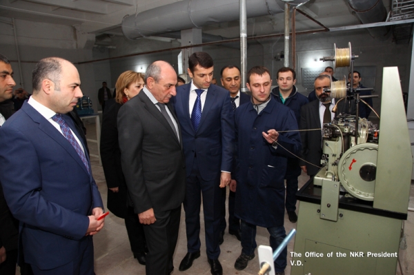 Бако Саакян принял участие в церемонии открытия нового центра по переработке золота