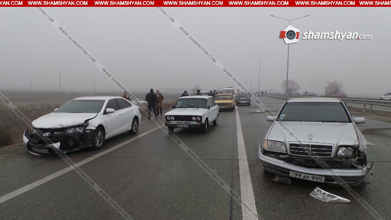 В Армении столкнулись 53 автомобиля: Есть пострадавшие