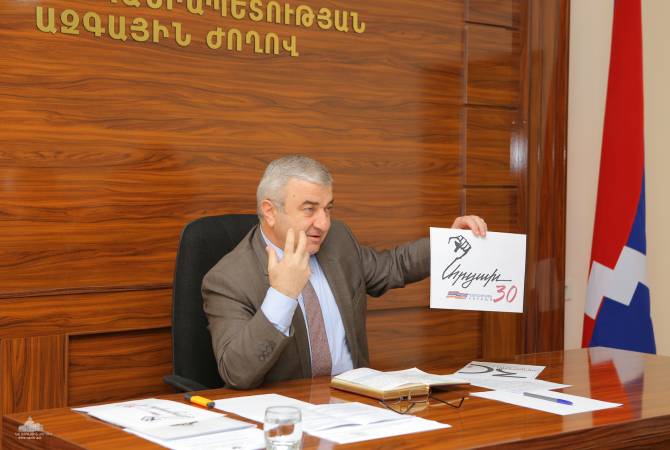 Արցախի ԱԺ-ն հաստատել է Ղարաբաղյան շարժման 30 ամյակի տարբերանշանը