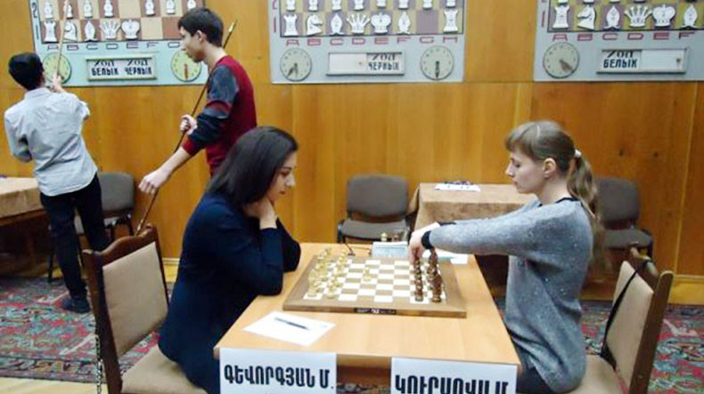 Анна Саркисян и Мария Курсова лидируют на женском чемпионате Армении по шахматам
