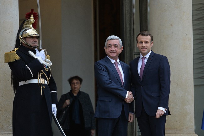 В Париже состоялась встреча президентов Армении и Франции