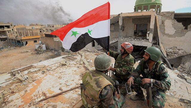 Сирийская армия прорвала окружение военной базы в пригороде Дамаска