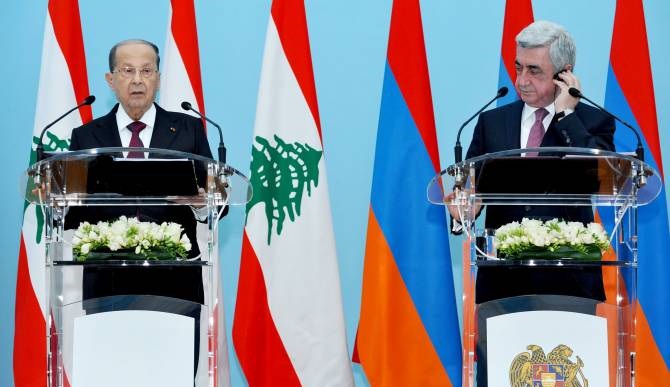 Հայաստանի և Լիբանանի նախագահները համակարծիք են՝ Մերձավոր Արևելքի ճգնաժամերը պետք է ունենան խաղաղ լուծումներ
