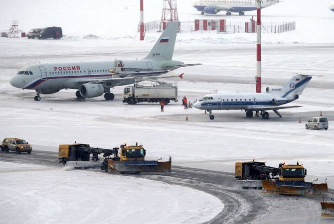 Մոսկվայի օդանավակայաններում շուրջ 60 չվերթ է չեղարկվել կամ ուշացել