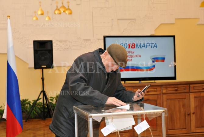 Գյումրիում ՌԴ նախագահական ընտրություններին մասնակցածների շուրջ 95 տոկոսը քվեարկել է Վլադիմիր Պուտինի օգտին