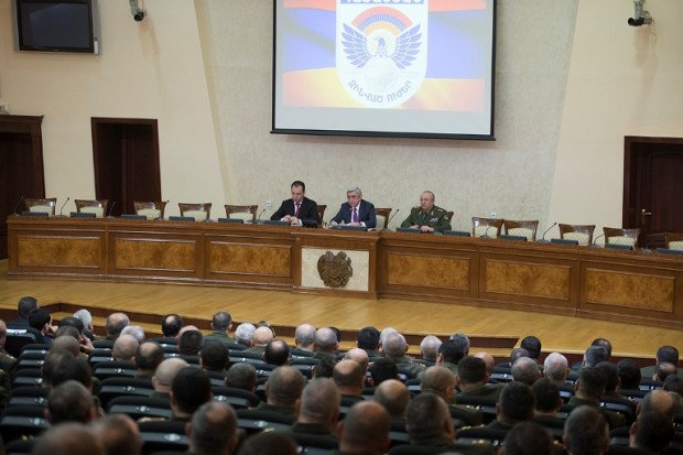 Президент Армении: Наша армия является основным фактором урегулирования карабахского конфликта