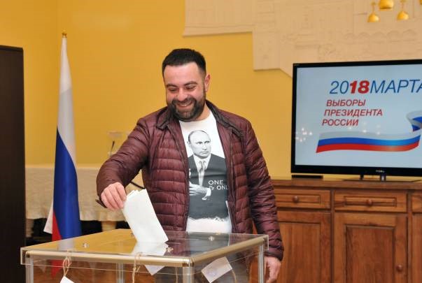 Երևանում ՌԴ ընտրությունների քվեարկությանը մասնակցածների 92 տոկոսը ձայնը տվել է Պուտինին