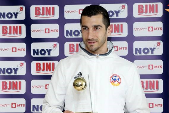 Հենրիխ Մխիթարյանը ստացավ Հայաստանի «Տարվա լավագույն ֆուտբոլիստի» մրցանակը