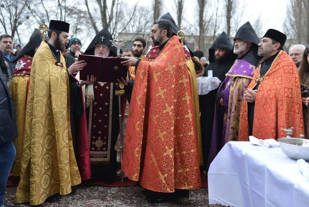 Ամենայն Հայոց Կաթողիկոսը կատարեց Կիևի հայկական եկեղեցու հիմնարկեքը